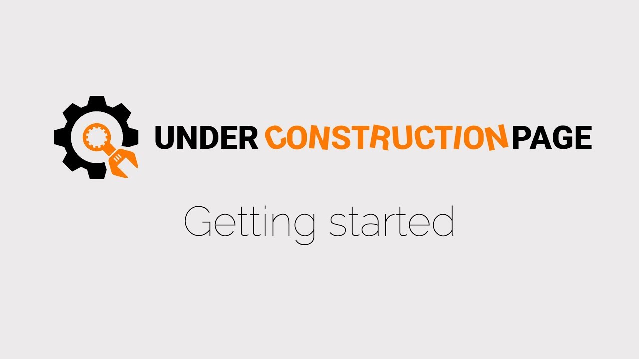 Ways to design a website under Construction page